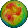 Arctic ozone map for 2023-03-23